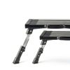 Souheilo RV STEP Aluminum Folding Step Stool, Black, RV STEP-2