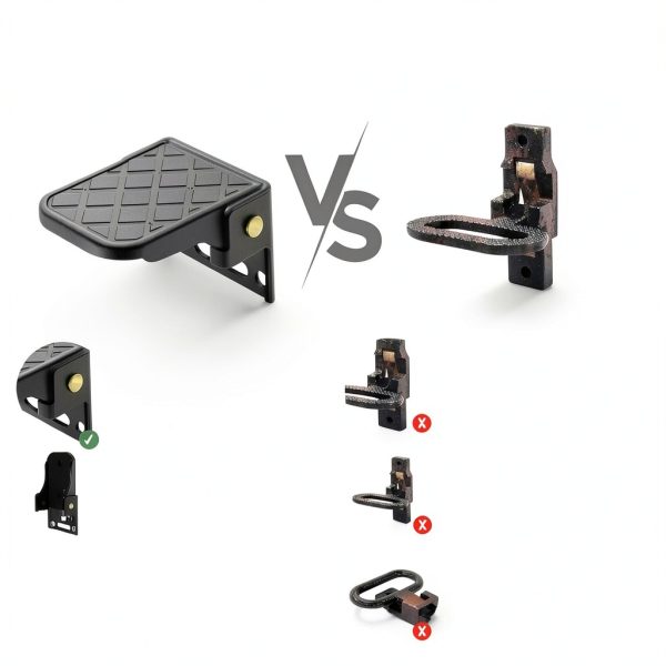 Hifor Folding Truck Step Black Universal Fit 440lb Aluminum Alloy-3