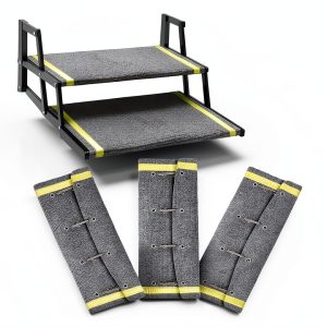 HOMEE RV Step Carpet 3 Pack 23in Reflective Safety Rug for Campers-0