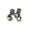 YiIin 1/4" Slotted Barrel Nuts 6PCS for Beds Cribs Chairs Carbon Steel-1