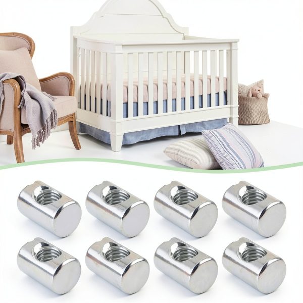 Furniture Barrel Nut M6 50pcs Zinc Steel by SING F LTD for Bed Repair-1