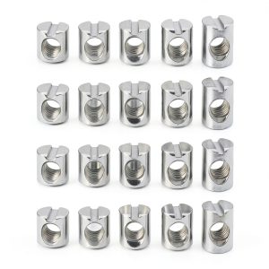 Furniture Barrel Nut M6 50pcs Zinc Steel by SING F LTD for Bed Repair-0