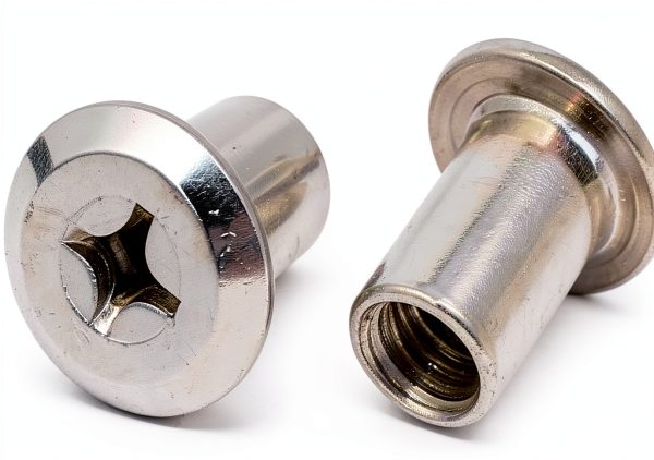 uxcell M6x12mm Female Thread Phillips Head Barrel Nut 40pcs Metal-1