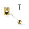FixtureDisplays® 10PK M6 X 10mm Cross Hole Nuts Barrel Nuts Slotted Dowel Nuts Zinc, Carbon Steel Material, for Furniture Cots, Beds, Crib & Chairs 22105-NPF-1
