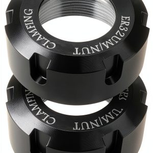 ER32 Collet Clamping Nuts LT Easiyl Barrel Nuts 49.5mm Black-0