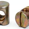 uxcell 6mm X 12mm Cross Dowel Slotted Metal Barrel Nuts 8PCS for Furniture Bed Chair-1