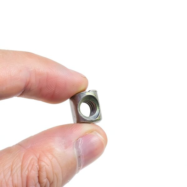 YiIin 1/4" Slotted Barrel Nuts 6PCS for Beds Cribs Chairs Carbon Steel-4