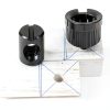 Xadnitu 1/4"-20 Threaded 10mmx14mm Black Barrel Nut Steel Black Oxide-5