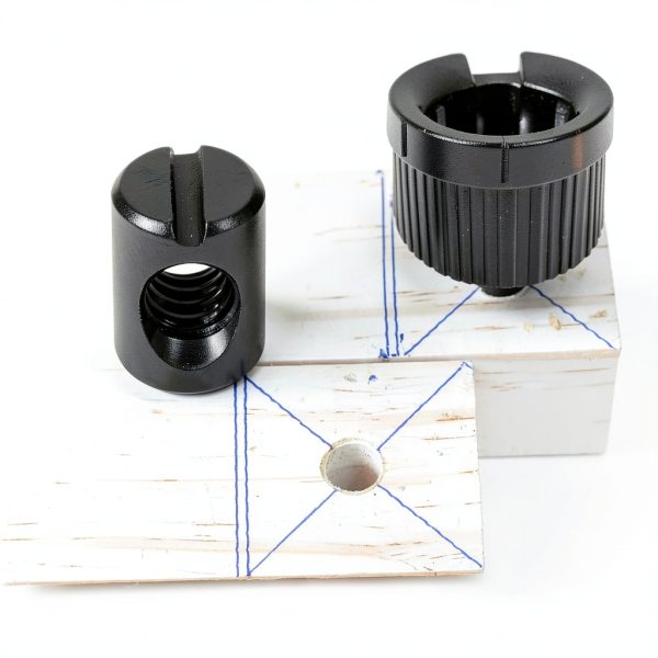 Xadnitu 1/4"-20 Threaded 10mmx14mm Black Barrel Nut Steel Black Oxide-5