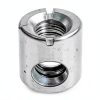 (12) Cross Dowels/Barrel Nuts - 1/4-20 16mm X 10mm Zinc-Plated Off-Centered CNC-5