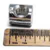 (25) Cross Dowels/Barrel Nuts - 1/4-20 12mm X 10mm Zinc-Plated CNC-4