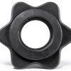 Dumbbell Rod Nut Non-Slip Hex Spinlock Collars 8pcs Black 2.5cm-7