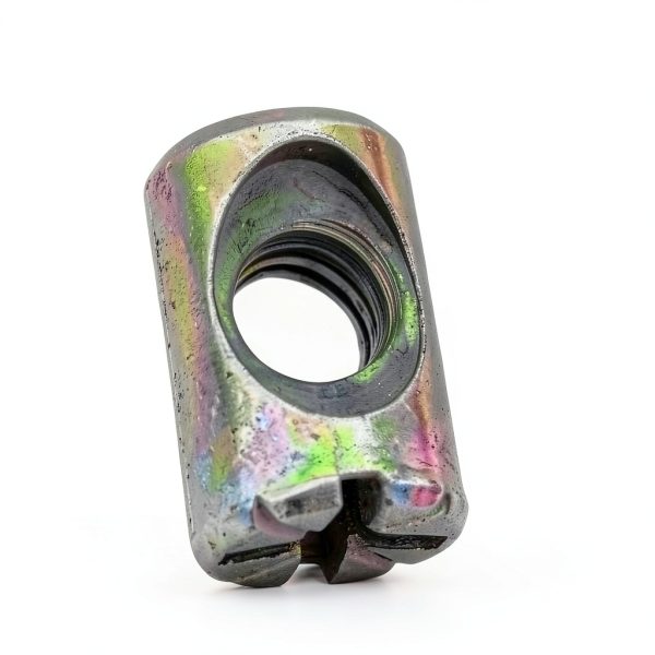 20 Pack 1/4''-20 12mm X 10mm Barrel Nuts Cross Dowels Off-Centered Hole for Furniture Color Zinc-2