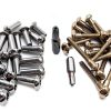 Chrome Plated Torx T27 Security Fastener Harris Hardware Barrel Nut-0