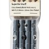 (12) Cross Dowels/Barrel Nuts - M6 P1.0 20mm X 10mm Zinc Center Hole CNC-2