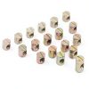 Glarks 75Pcs Metric M6 Barrel Nuts Cross Dowels Slotted Nuts Furniture Nuts for Beds Crib and Chairs - 5 Size of 11mm / 12mm / 13mm / 15mm / 20mm-4