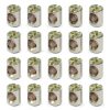 20 Pack 1/4''-20 12mm X 10mm Barrel Nuts Cross Dowels Off-Centered Hole for Furniture Color Zinc-0