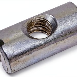 (25) Cross Dowels/Barrel Nuts - M6 P1.0 20mm X 10mm Zinc Center Hole CNC-0