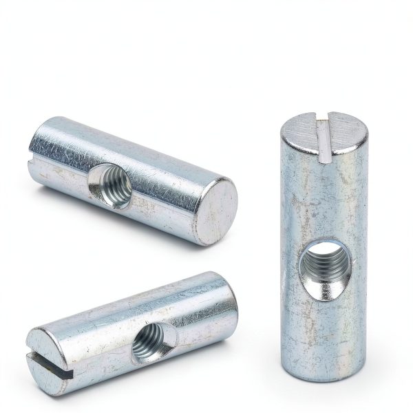 Spare Hardware Parts Cross Dowel Barrel Nut Sleeve M6 Zinc Pack of 8-4