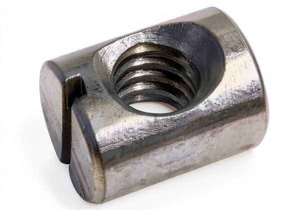 (12) Cross Dowels/Barrel Nuts - 1/4-20 12mm X 10mm Zinc-Plated CNC-0
