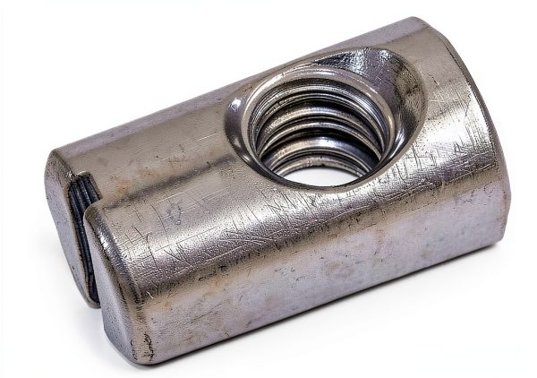 (12) Cross Dowels/Barrel Nuts - 1/4-20 16mm X 10mm Zinc-Plated Off-Centered CNC-0