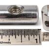 (25) Cross Dowels/Barrel Nuts - M6 P1.0 20mm X 10mm Zinc Center Hole CNC-4